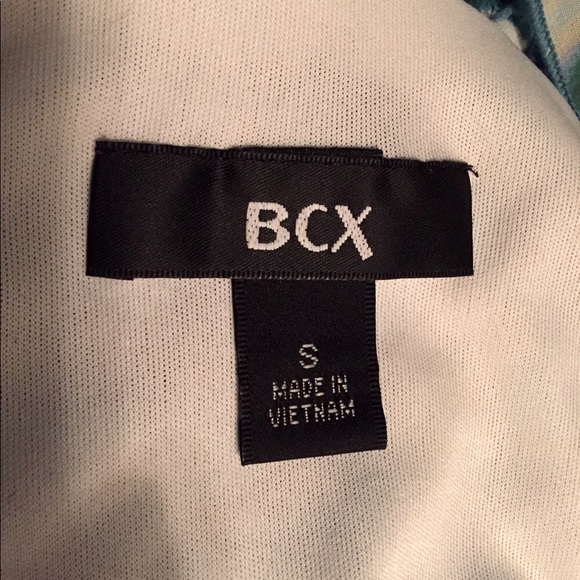 BCX Sheer Sleeveless Blue Multicolor Blouse-S - Picture 6 of 7